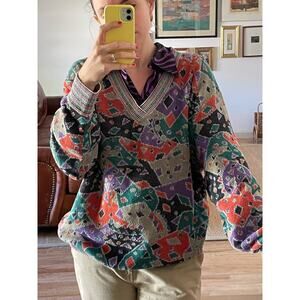 Missoni Sport Vintage 80s V Neck Sweater